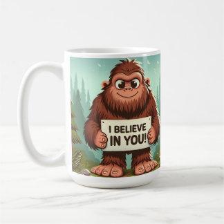 Mug Je crois en toi, gros pied