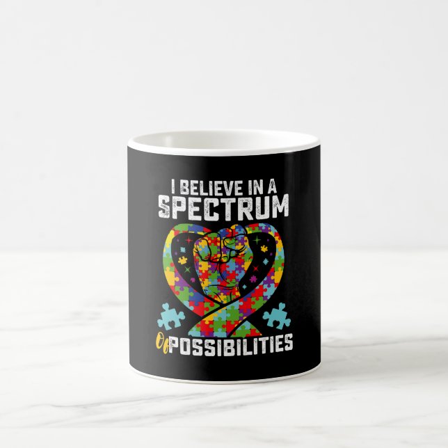 Mug Je Crois En Un Spectre De Possibilités Autisme (Centre)