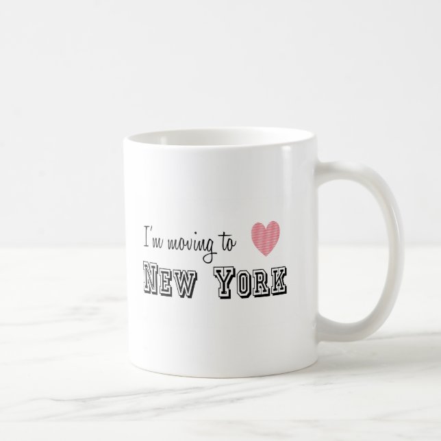 Mug Je déménage à New York (Droite)