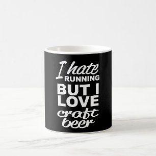 Mug Je Déteste Courir Mais J'Aime La Bière Artisanale