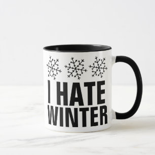 MUG JE DÉTESTE LES CAFÉS D'HIVER