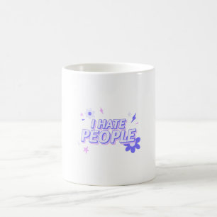 Mug Je déteste les gens - Drôle de design
