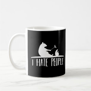 Mug Je déteste les gens - ours camping randonnée amour
