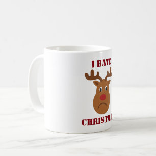 Mug Je déteste les rennes tristes de Noël