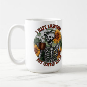 Mug Je Déteste Tout Le Monde, Mais Le Café Aide
