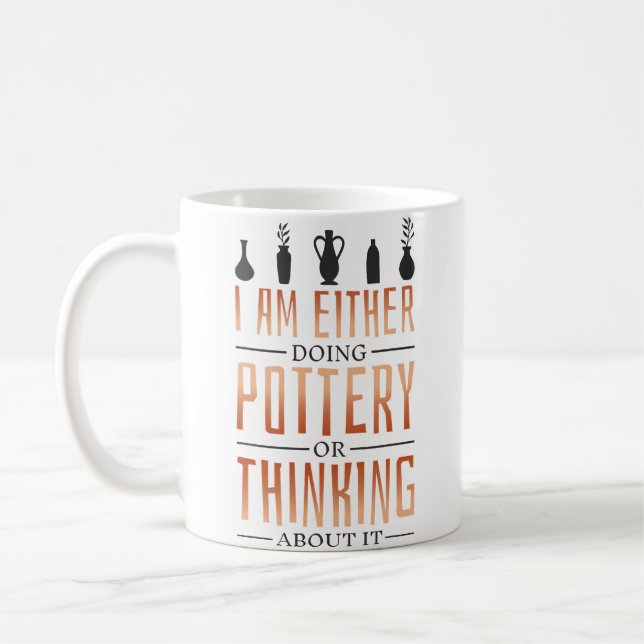 Mug Je fais de la poterie ou je pense à Potter (Gauche)