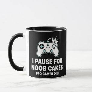 Mug Je fais pause pour les gâteaux de noobs Pro Diet d