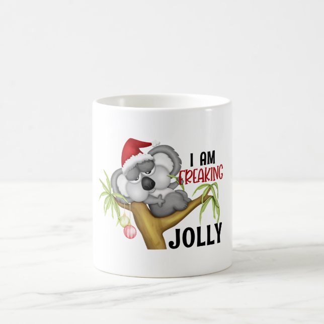 Mug Je flippe la joie - koala de Noël (Centre)