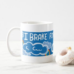 Mug JE FREINE POUR LES NUAGES colorés arc-en-ciel