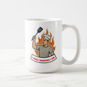 Mug Je grille donc je suis drôle pour papa mari fils