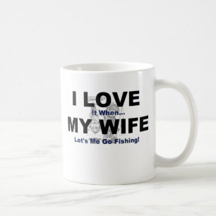 Mug JE L'AIME quand MON ÉPOUSE me laisse partir pêch