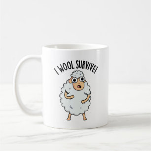 Mug Je Laine Survive Des Puns Moutons Drôle