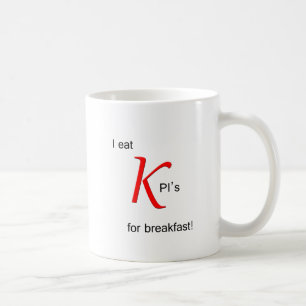 Mug Je mange KPI pour le petit déjeuner