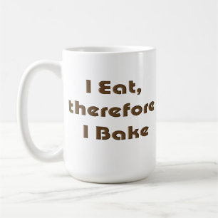 Mug Je mange, par conséquent je fais cuire au four