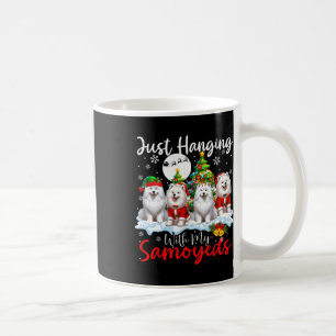 Mug Je me suis accroché avec mon Samoyeds Xmas Trois C