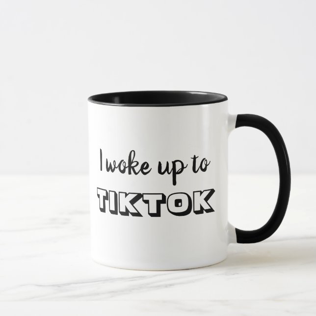 Mug Je me suis réveillé à TIKTOK (Droite)