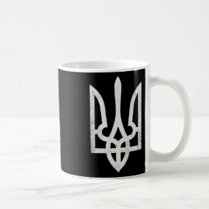 Mug Je me tiens avec le drapeau de l'Ukraine Cœur Amou