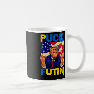 Mug Je me tiens avec l'Ukraine Meme Trump Puck Futin V