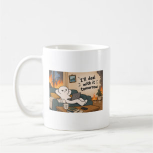 Mug Je m'en occuperai demain – Drôle de procrastinatio