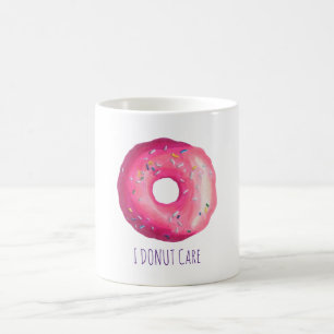 Mug Je M'Occupe Drôle Pun Rose Donut Avec Des Saupoudr