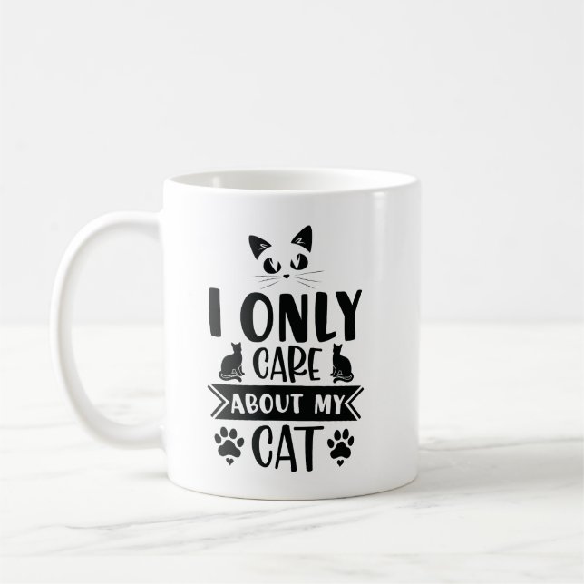 Mug Je M'Occupe Seulement De Mon Chat (Gauche)