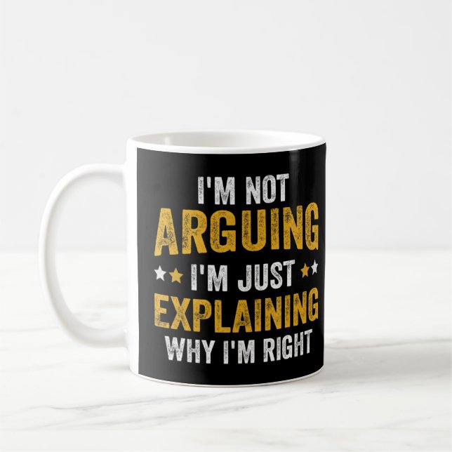 Mug Je n'affirme pas que j'explique juste pourquoi j'a (Gauche)