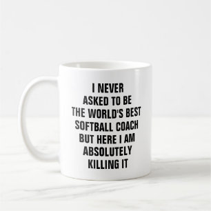 Mug Je n'ai jamais demandé à être le meilleur entra