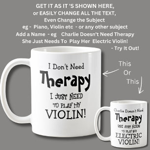 Mug Je n'ai pas besoin de thérapie juste besoin de jou