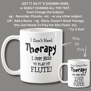 Mug Je n'ai pas besoin de thérapie juste besoin de jou