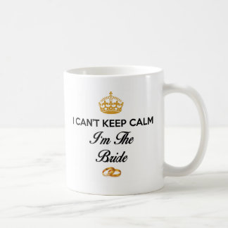Mug Je n'arrive pas à me calmer Je suis la mariée blan