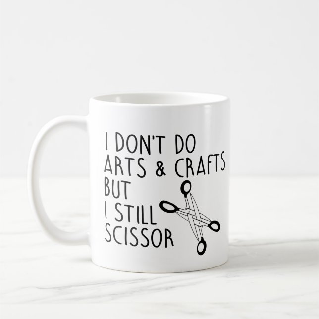 Mug Je ne fais pas d'artisanat mais je cisaille (Gauche)