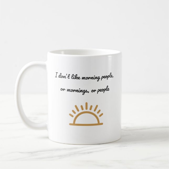 Mug Je ne fais pas le matin (Gauche)
