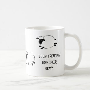 Mug Je Ne Fais Que Freiner Les Moutons D'Amour, D'Acco
