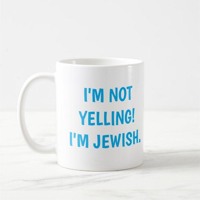Mug Je ne hurle pas ! Je crie fort juif (Gauche)
