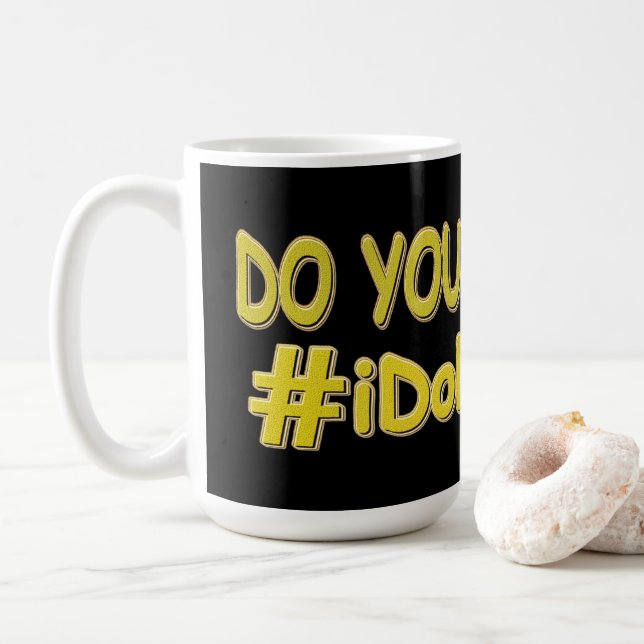 Mug "Je Ne M'En Soucie Pas" Mignonne Conception D'Expr (Avec donut)