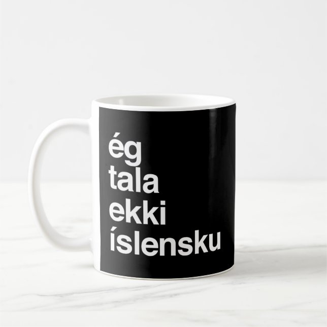 Mug Je Ne Parle Pas Islandais Islande (Gauche)