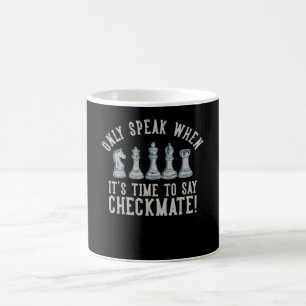 Mug Je ne parle que Checak Check mate Funny Chess