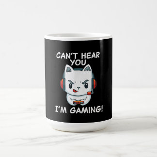Mug Je Ne Peux Pas T'Entendre Jouer | Cadeau Gamer Cha