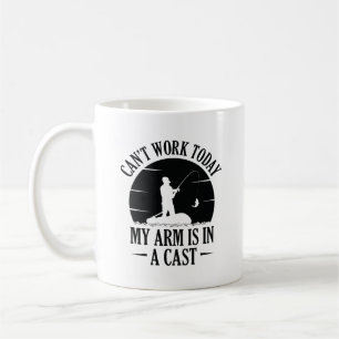 Mug Je ne peux pas travailler aujourd’hui, mon bras es
