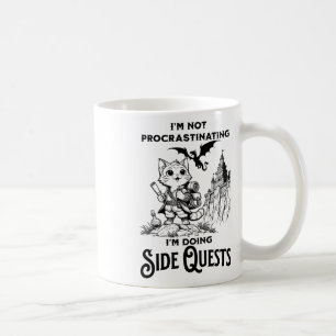 Mug Je ne procrastine pas, je fais des quêtes secondai