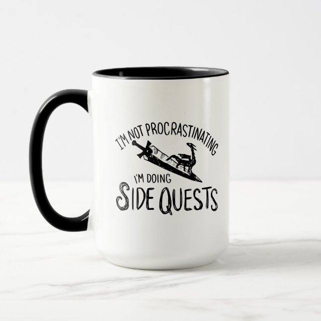 Mug Je ne proteste pas Je fais des quêtes latérales (B (Gauche)