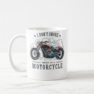 Mug Je ne ronfle pas je rêve que je suis une moto