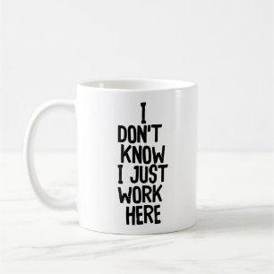 Mug "Je ne sais pas..." Cocollaborateur de bureau amus