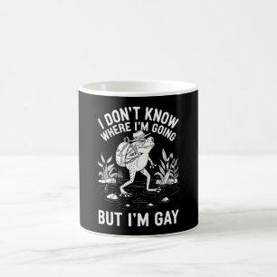 Mug Je ne sais pas où je vais mais je suis une grenoui