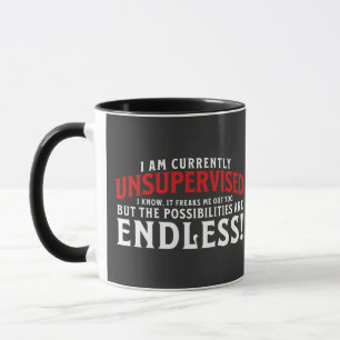 Mug Je Ne Suis Actuellement Pas Supervisé