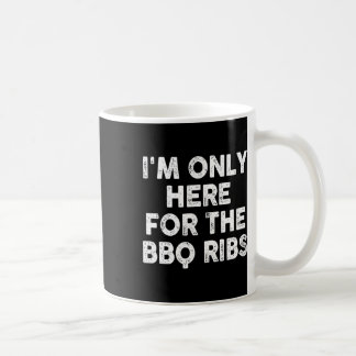 Mug Je ne suis ici que pour les côtes du barbecue