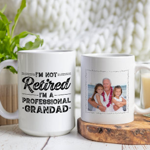 Mug Je ne suis pas à la retraite Je suis un grand-père
