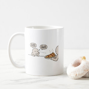 Mug Je ne suis pas affamé, je regarde simplement Mème
