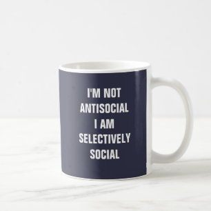 Mug Je ne suis pas antisocial je suis social. de