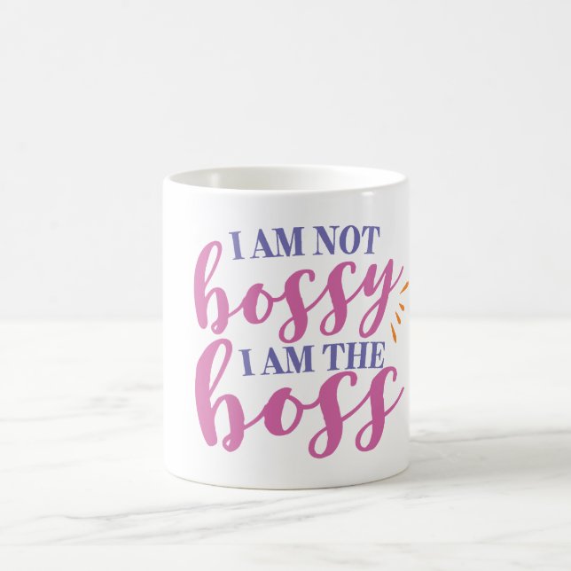 Mug Je ne suis pas autoritaire je suis le patron (Centre)